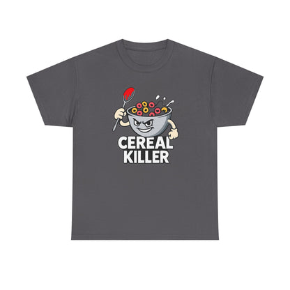 Cereal Killer Graphic Tee — Funny Breakfast Cartoon T‑Shirt