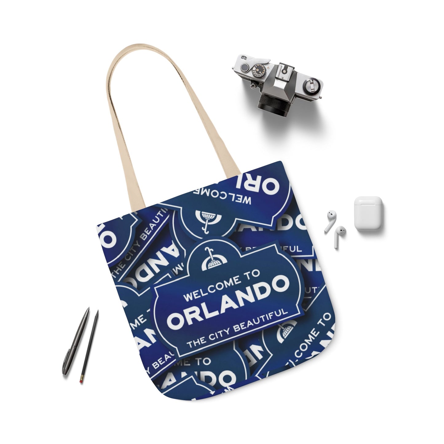 Orlando Welcome Sign Canvas Tote