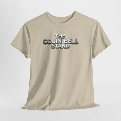 T-Shirt — “The Colin Bell Stand” Retro Chrome Text Tee