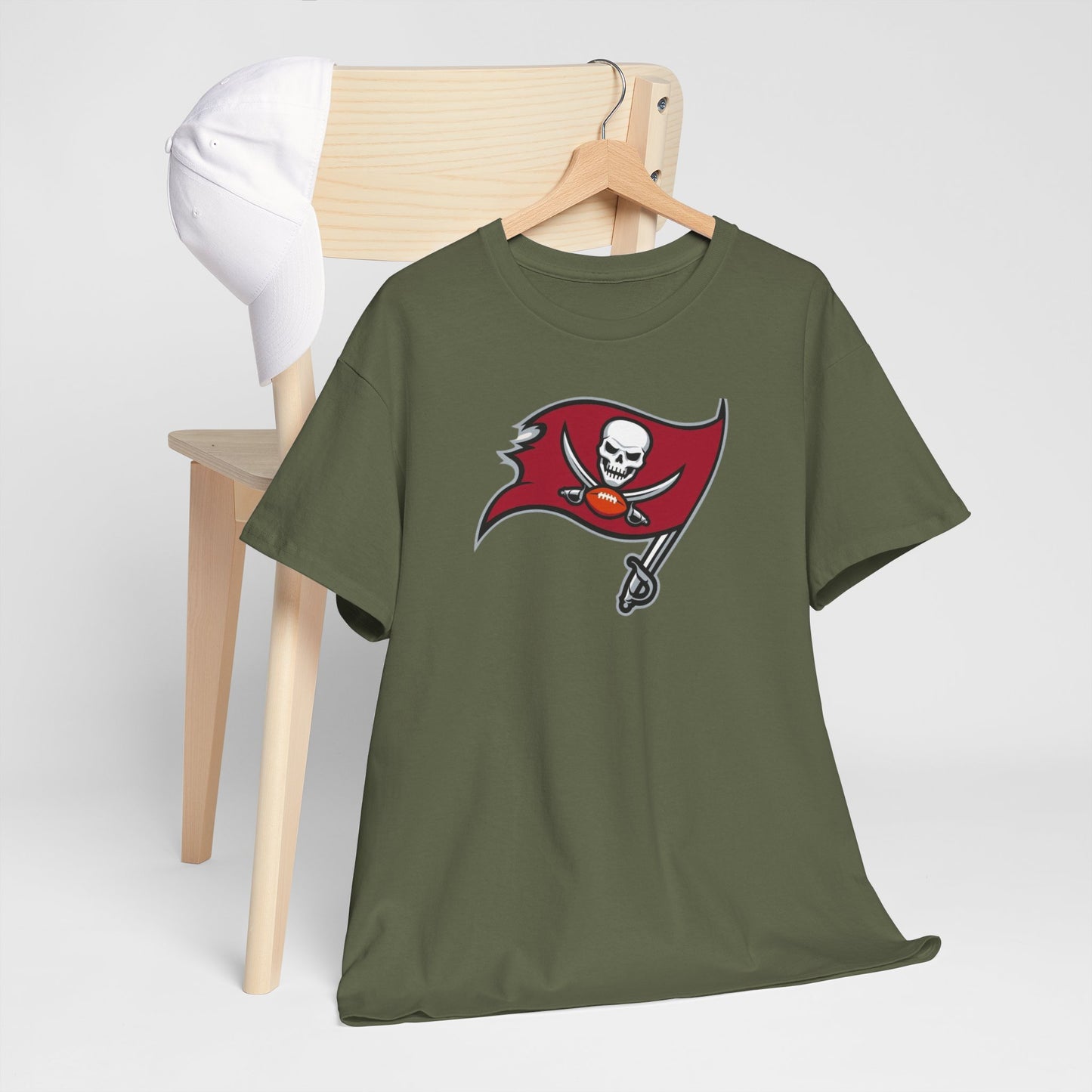 Tampa Bay Buccaneers Flag T-Shirt — Football Pirate Logo Tee