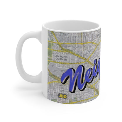 Neighbours Classic TV Soap  Map Ceramic Mug – Personalized City Map Coffee Cup (11oz/15oz)
