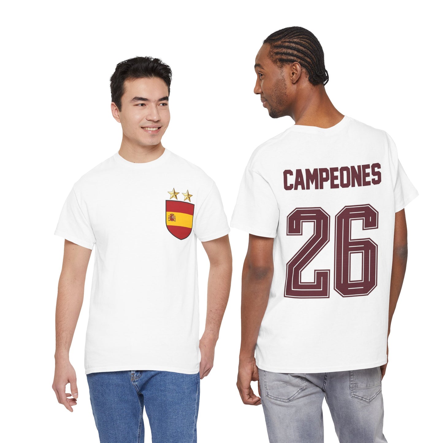Spain World Champions 'Campeones 26' Cotton T‑Shirt