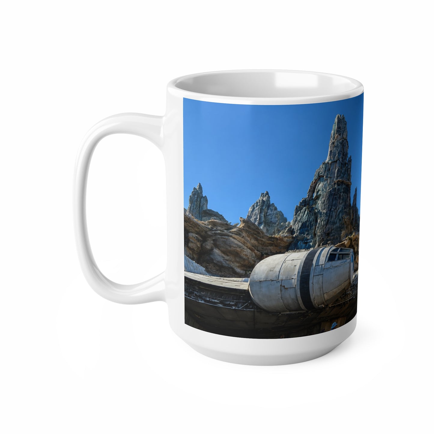 Galaxy's Edge Falcon Scene Ceramic Coffee Mug — 11oz & 15oz
