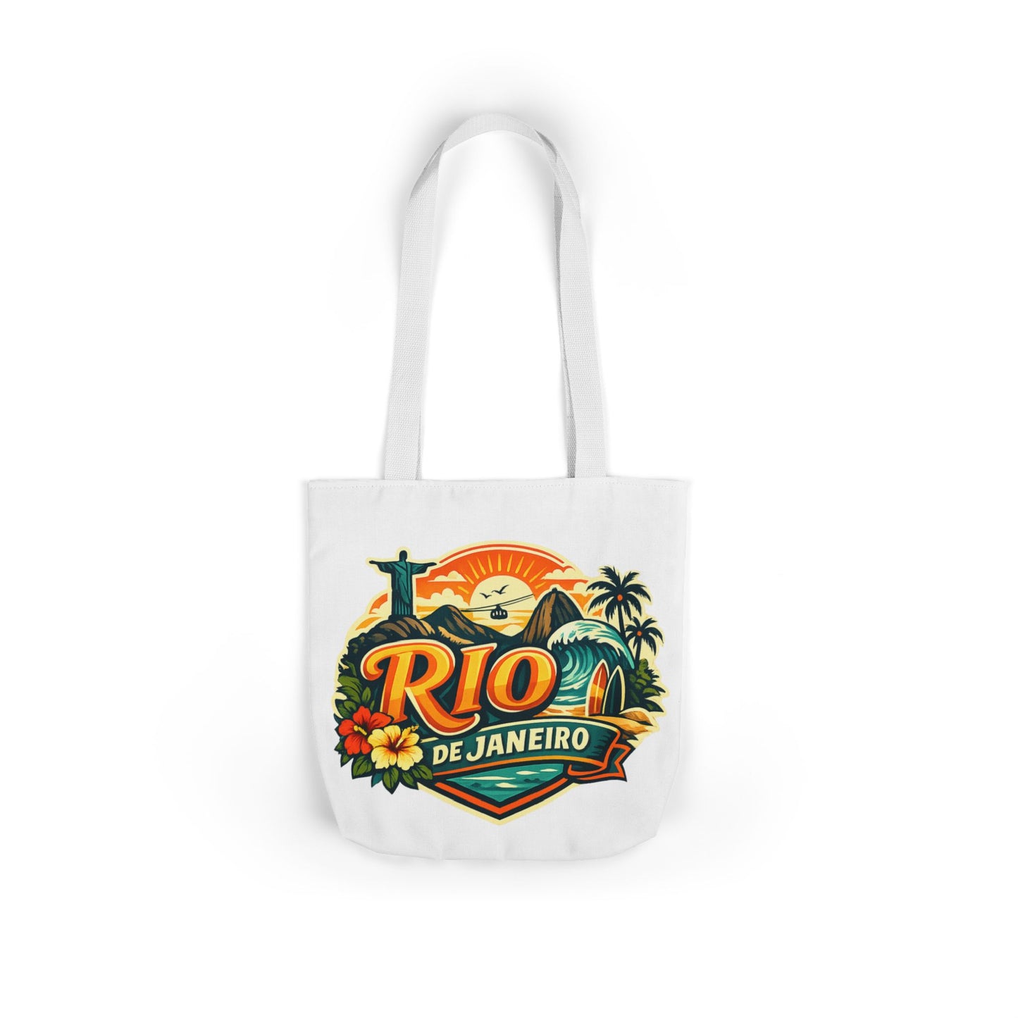 Rio de Janeiro Travel Tote — Retro Beach Canvas Bag