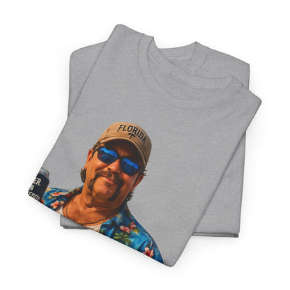 Florida Man Graphic Tee — Funny Vacation Shirt with Hawaiian Shirt Design
