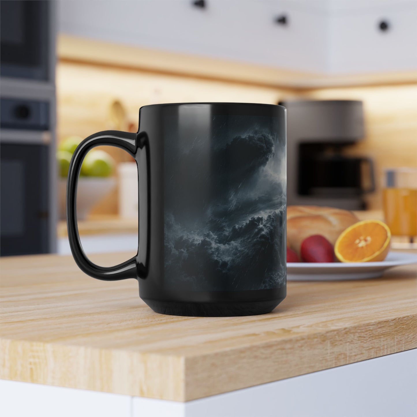 Empire Star Destroyer Stormy Starship Black Mug — Sci‑Fi Space Battle Coffee Cup (11oz, 15oz)