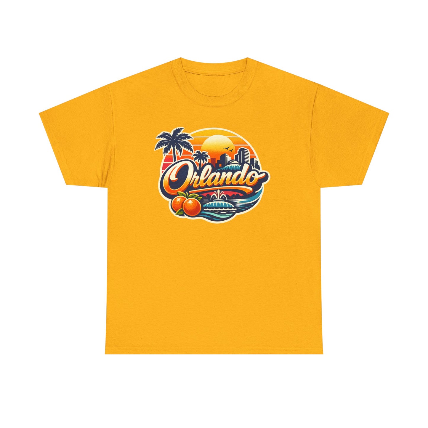 Orlando Retro Sunset T-Shirt — Vintage Florida Vacation Tee