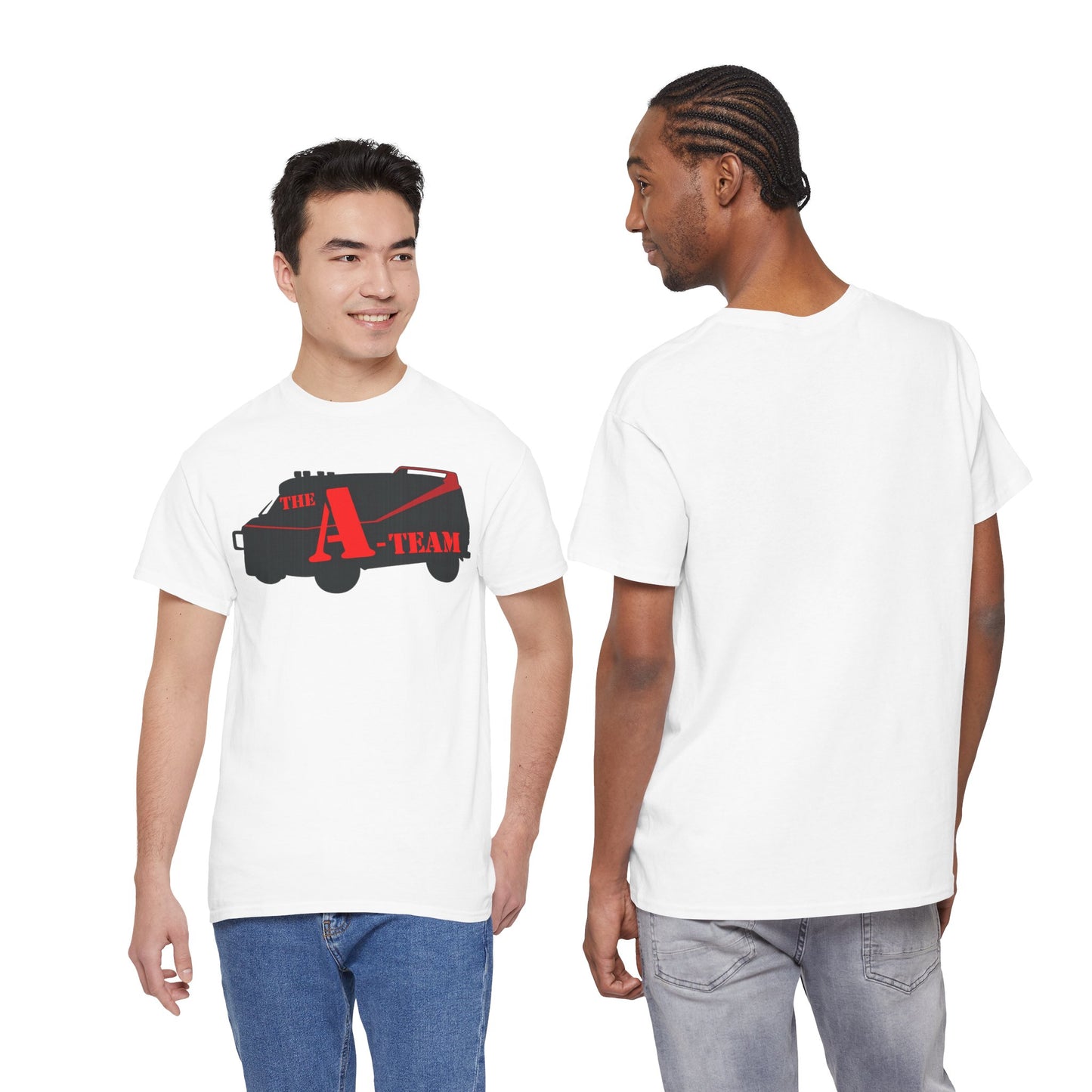 A-Team Van Graphic Tee — Retro Action TV Logo T-Shirt