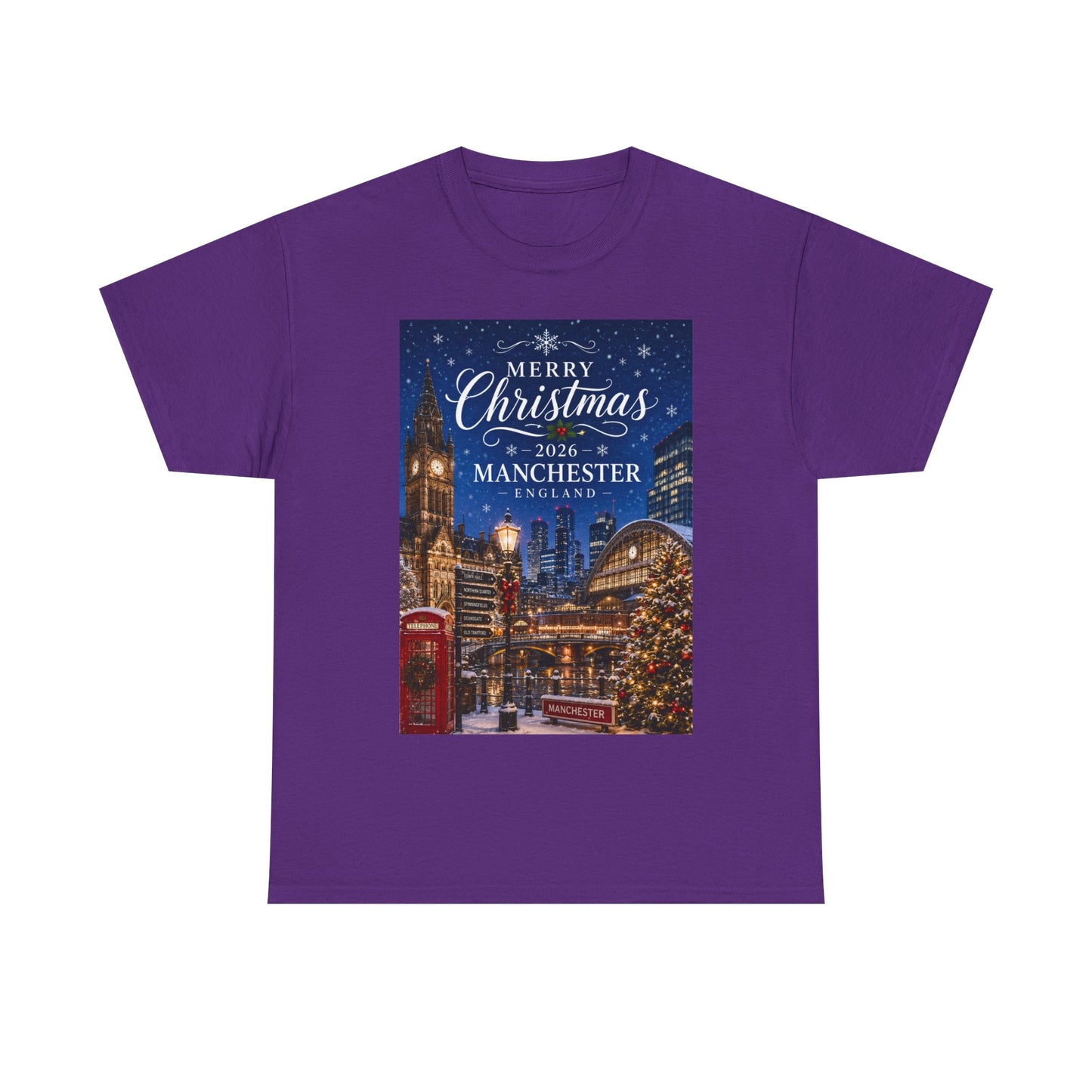 Manchester Christmas Tee — Merry Christmas 2026 Holiday T‑Shirt