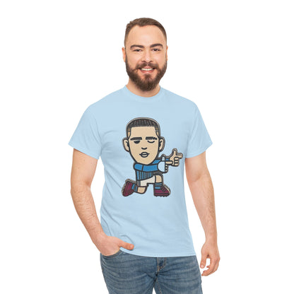 Phil Foden Cartoon Dance Pose Tee - Funky Character Graphic T-Shirt