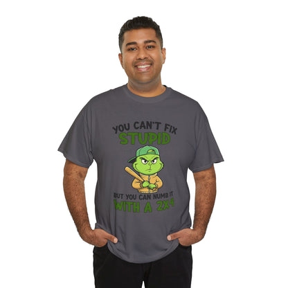 Funny Carpenter T‑Shirt — "You Can't Fix Stupid But You Can Numb It With a 2x4"