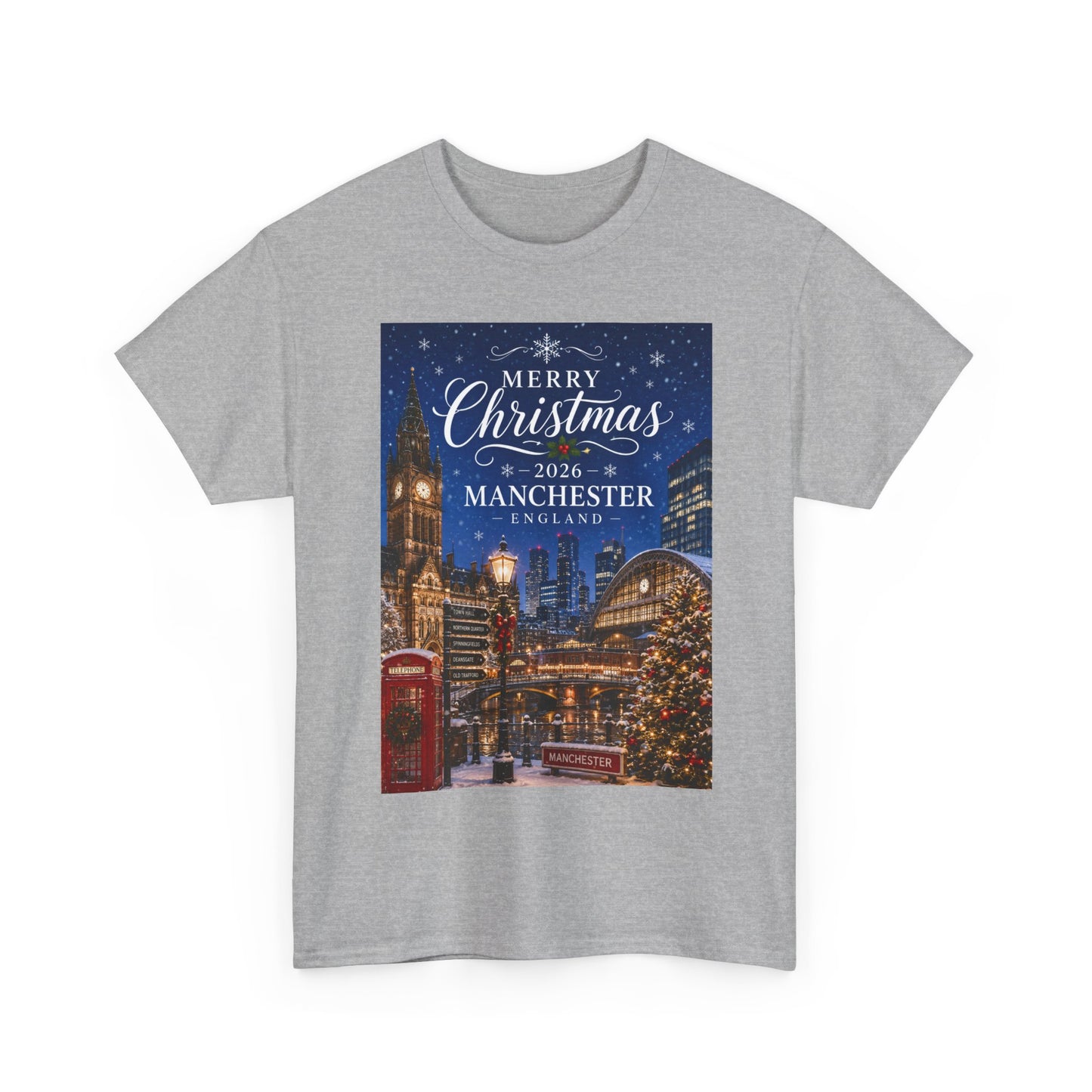 Manchester Christmas Tee — Merry Christmas 2026 Holiday T‑Shirt