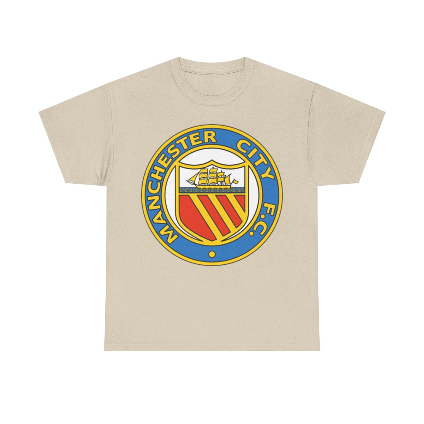 Manchester City Football Club Retro Crest T-Shirt - Retro Soccer Fan Tee