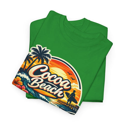 Cocoa Beach Vintage Sunset T-Shirt