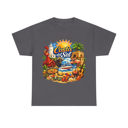Costa del Sol Beach T-Shirt — Vintage Tropical Vacation Tee