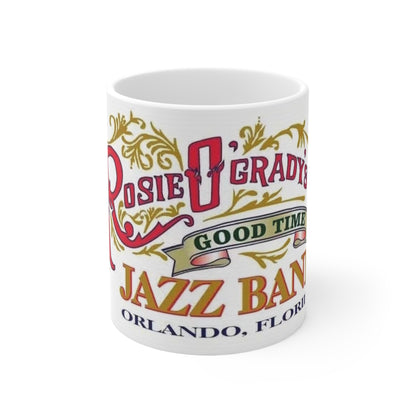 Rosie O'Grady's Jazz Band Ceramic Coffee Mug — Orlando Vintage Band Logo (11oz/15oz)