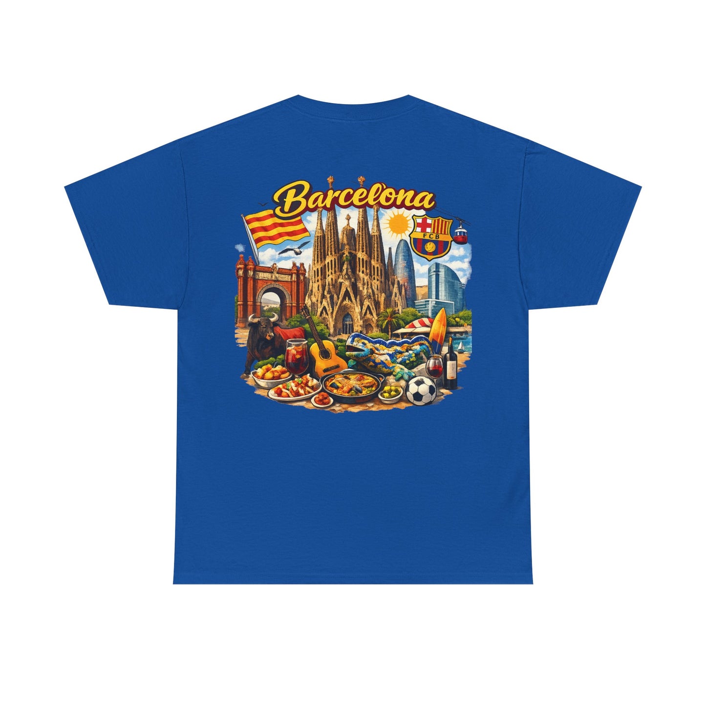 Barcelona Souvenir T‑Shirt — Vintage City Collage Tee