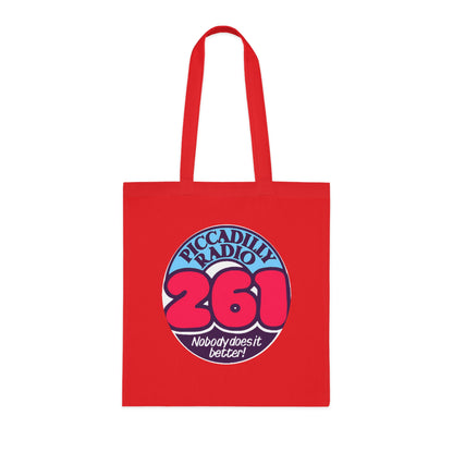 Piccadilly Radio 261 Retro Logo Tote Bag – 'Nobody Does It Better' Cotton Shopper