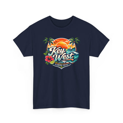 Key West Florida Keys T‑Shirt — Tropical Sunset Palm Beach Souvenir Tee