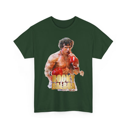 Boxing Rocky Balboa Graphic Tee – Retro Fighter Movie Shirt