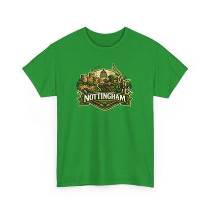 Nottingham Vintage Crest T-Shirt — Robin Hood Castle Travel Tee