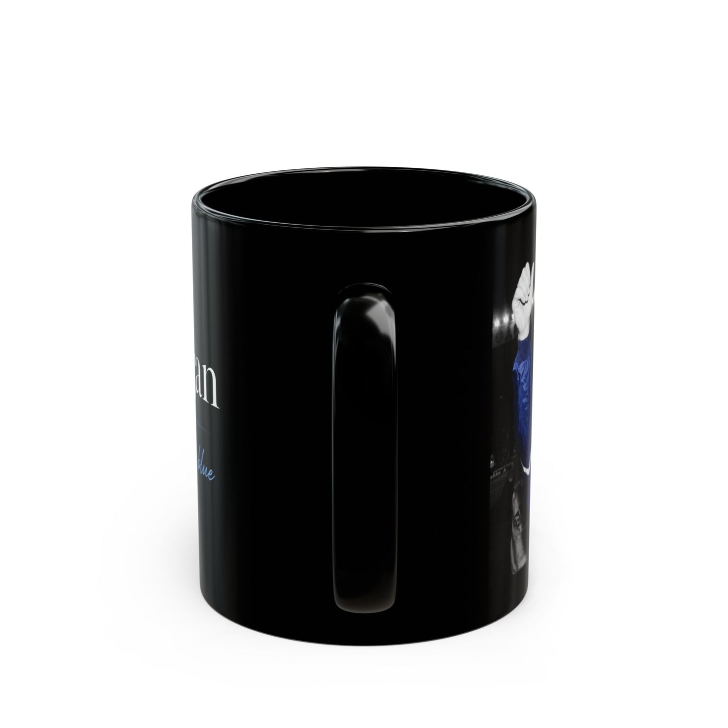 Kevin Keegan Memorial Black Mug – "Once a Blue, Always a Blue" (11oz/15oz)