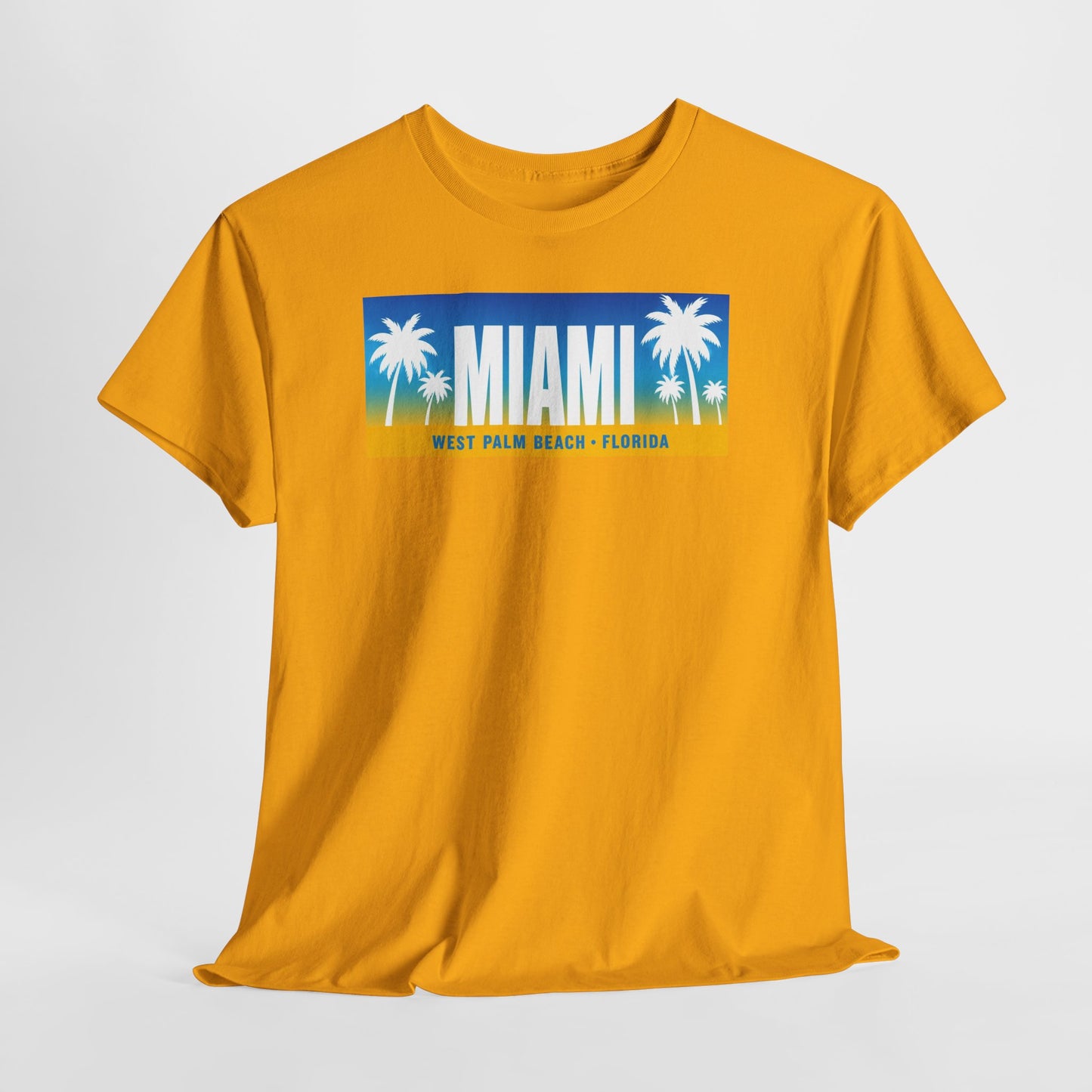Miami West Palm Beach Vintage Tee — "MIAMI" Beach Palm Trees T‑Shirt