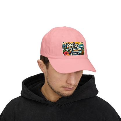 West Palm Beach Dad Cap — Vintage Surfboard Floral Beach Hat