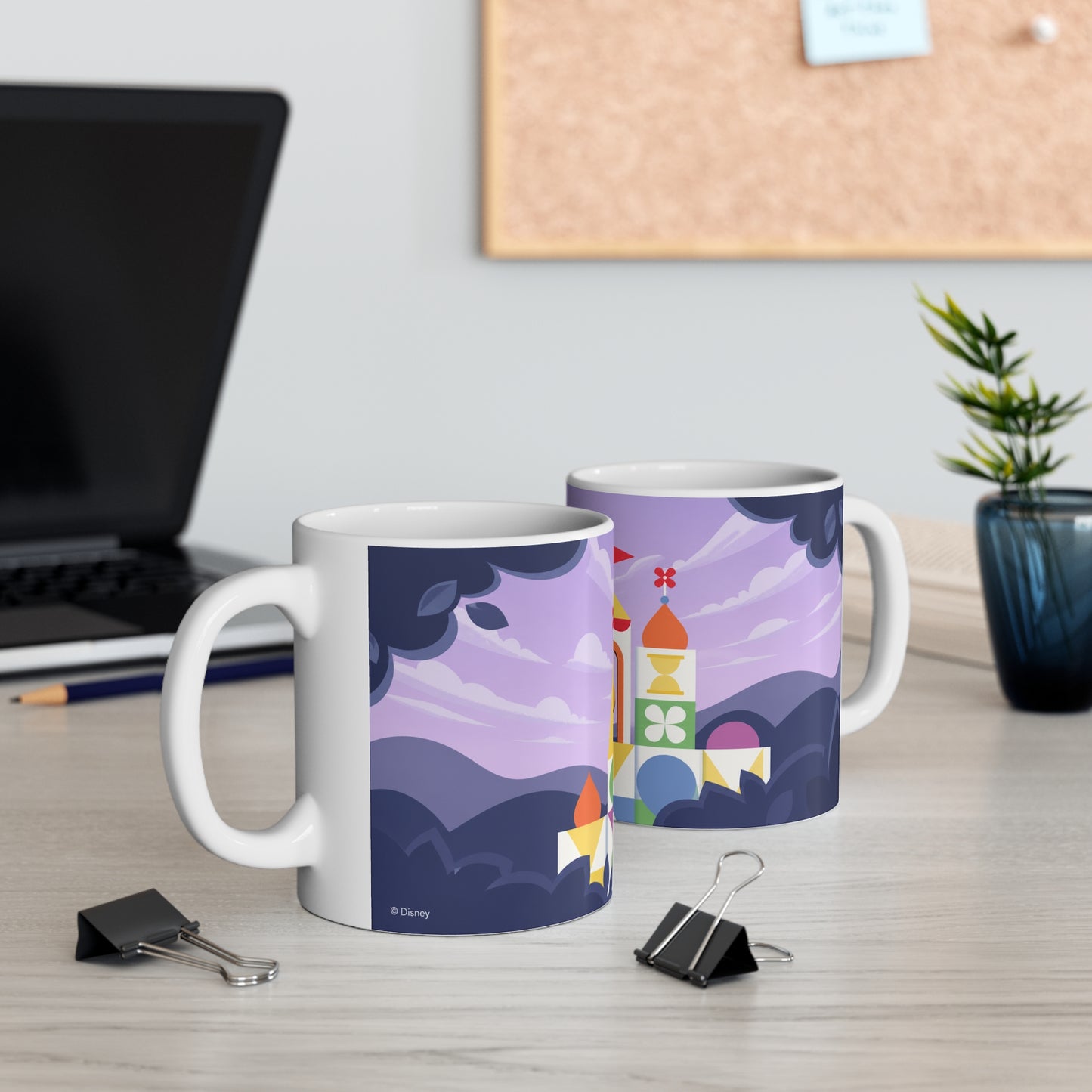 It's a small world Mug — Colorful Fantasy Castle Ceramic Coffee Cup (11oz & 15oz)