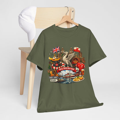 Liverpool Landmarks & You'll Never Walk Alone T-Shirt
