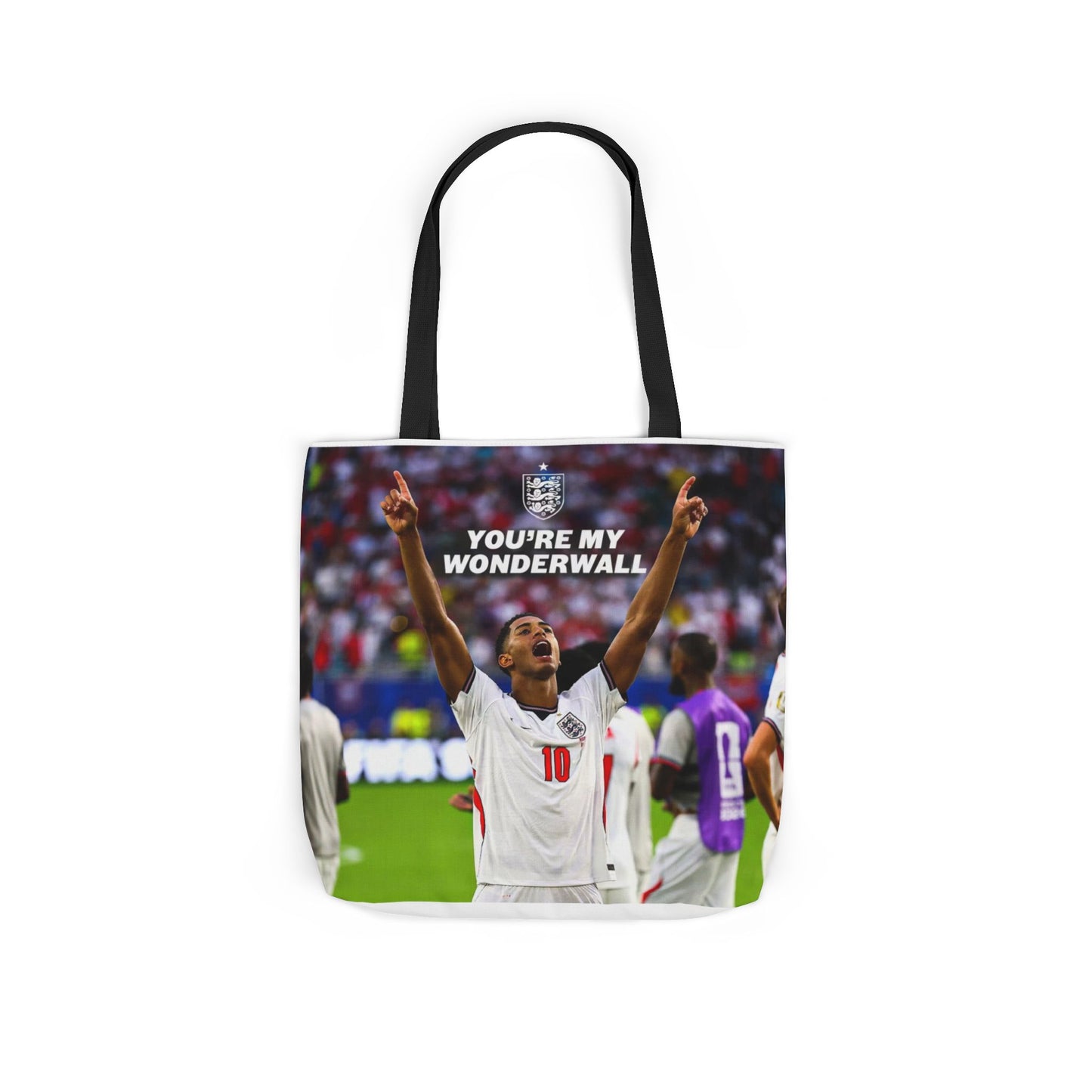 Jude Bellingham England Celebration Tote Bag – "You’re My Wonderwall" England Fan Canvas Tote