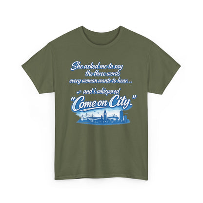 Come on City Skyline Tee — Retro Script Urban Pride T‑Shirt