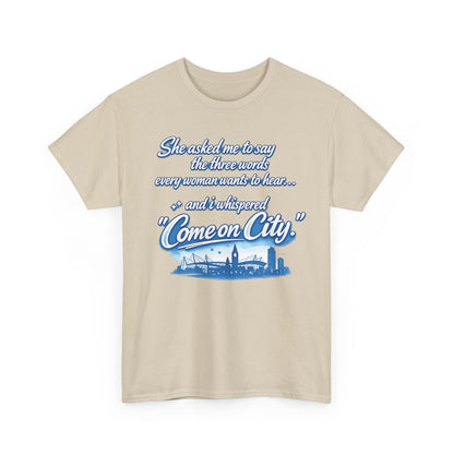Come on City Skyline Tee — Retro Script Urban Pride T‑Shirt