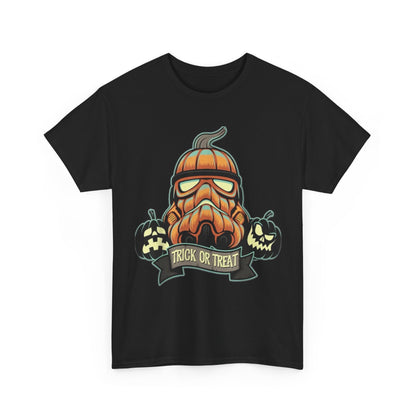 Halloween Pumpkin Mask T-Shirt — Trick or Treat Graphic Tee