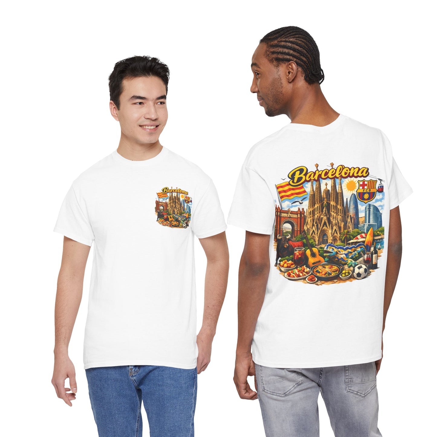 Barcelona Souvenir T‑Shirt — Vintage City Collage Tee