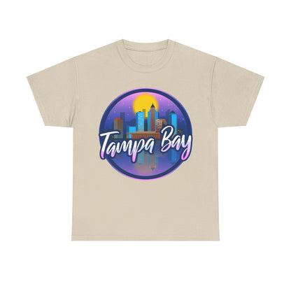 Tampa Bay Skyline T-Shirt — Retro Sunset Cityscape Tee
