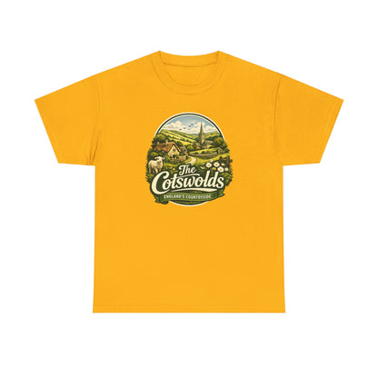 Cotswolds Vintage Landscape T‑Shirt — The Cotswolds Countryside Tee
