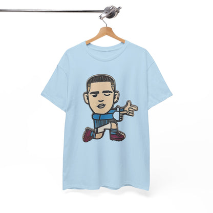 Phil Foden Cartoon Dance Pose Tee - Funky Character Graphic T-Shirt