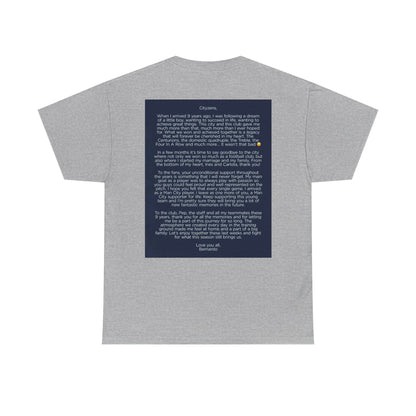 Bernardo Silva Tribute Tee – Inspirational Letter & Celebrating Goal Moment