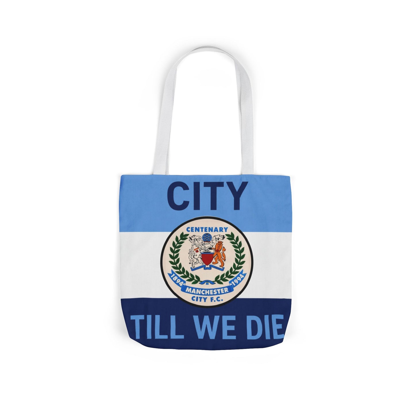 City Till We Die Canvas Tote Bag — Football Fan Flag Tote