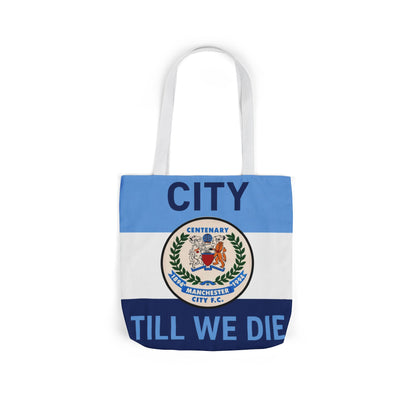 City Till We Die Canvas Tote Bag — Football Fan Flag Tote