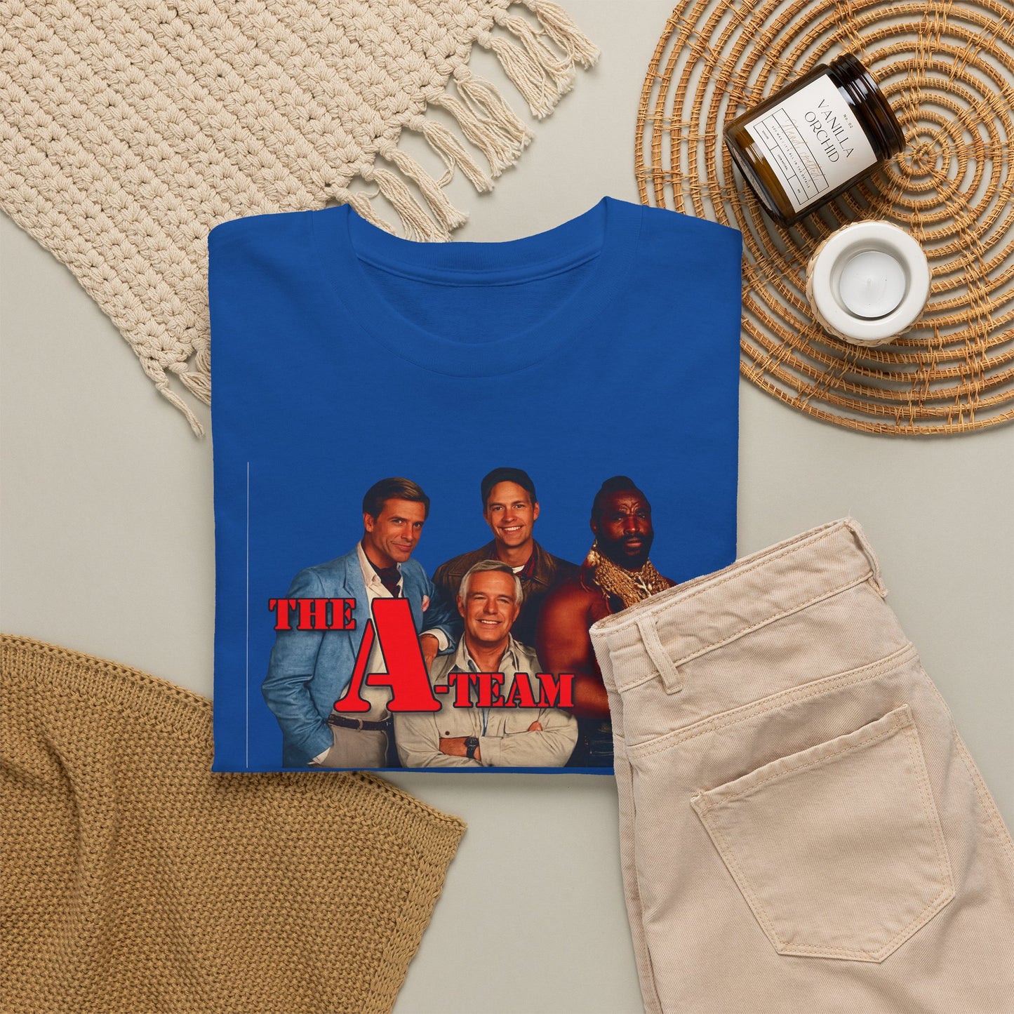 A-Team Graphic Tee — Retro TV Series Logo & Character Poster T-Shirt