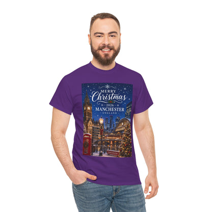 Manchester Christmas Tee — Merry Christmas 2026 Holiday T‑Shirt