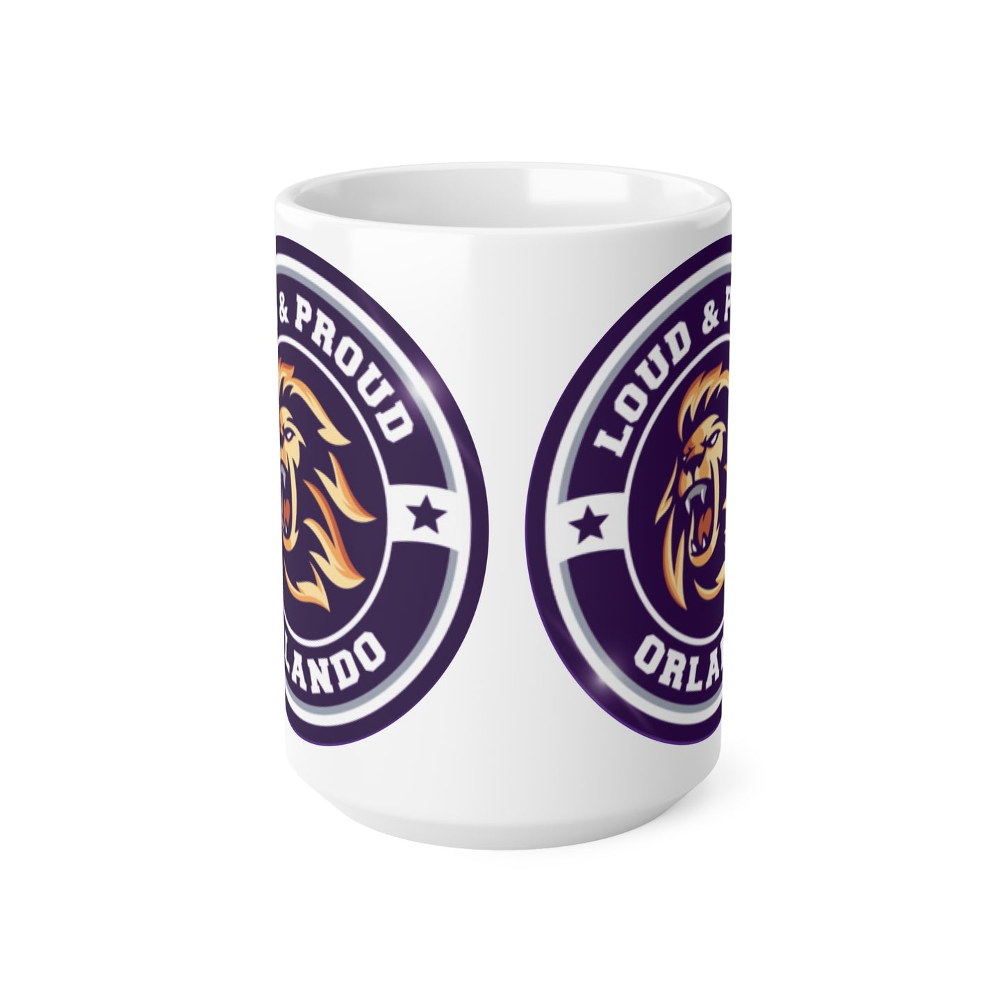 Orlando Coty Soccer Loud & Proud Lion Ceramic Coffee Mug — 11oz & 15oz