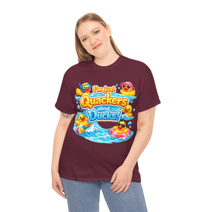 I'm Just Quackers About Ducks! Cute Rubber Duck Pool Tee