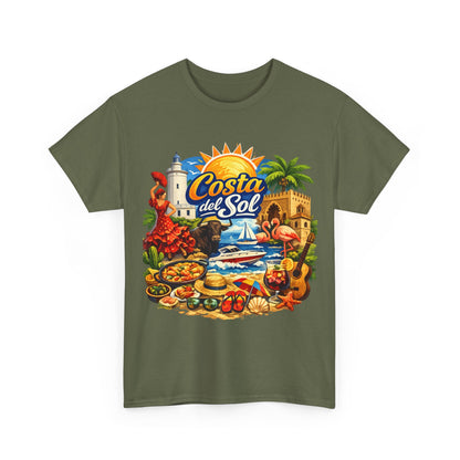 Costa del Sol Beach T-Shirt — Vintage Tropical Vacation Tee