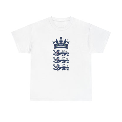 English Cricket T-Shirt — Vintage Cricket Crest Tee