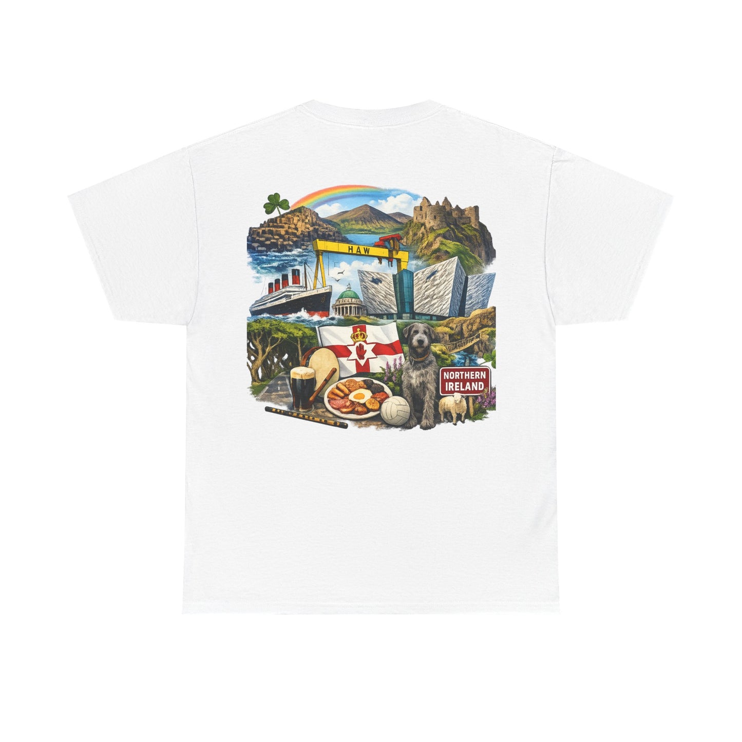 Northern Ireland Collage Tee — "Make Northern Ireland Great Again" Graphic T-Shirt