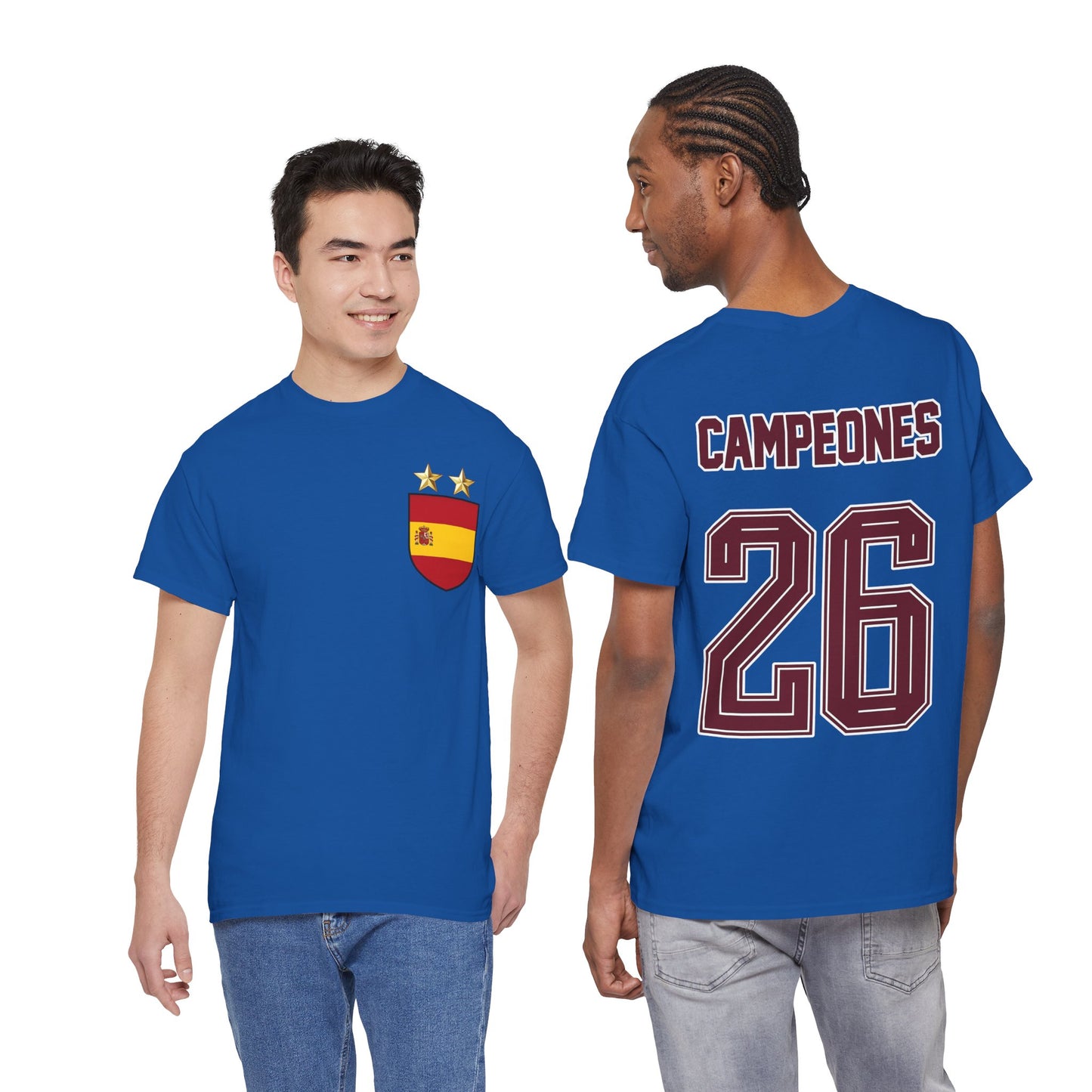 Spain World Champions 'Campeones 26' Cotton T‑Shirt