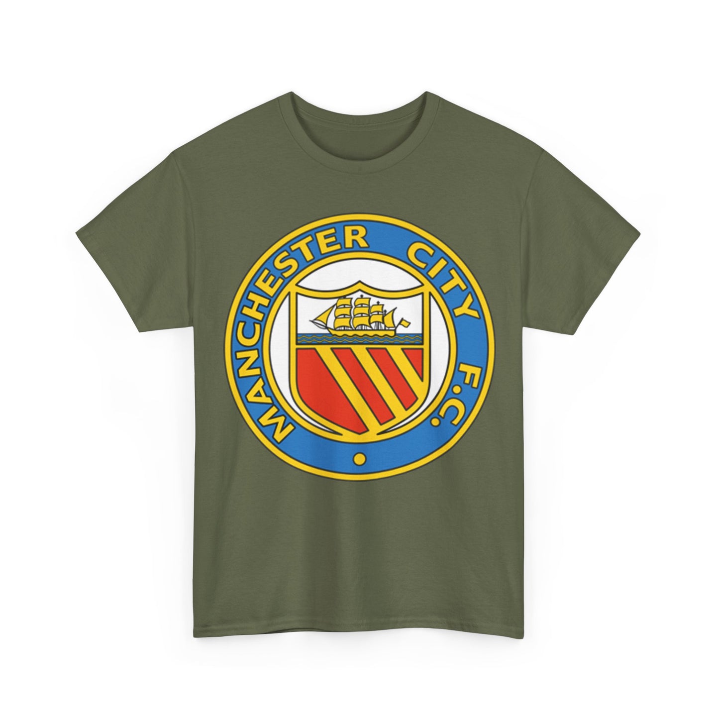 Manchester City Football Club Retro Crest T-Shirt - Retro Soccer Fan Tee